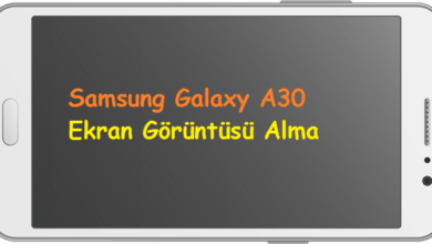 Samsung Galaxy A30 Ekran Görüntüsü Alma