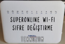 Superonline Wi-Fi Şifre Değiştirme