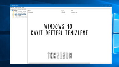Windows 10 Kayıt Defteri Temizleme