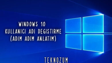 Windows 10 Kullanıcı Adı Değiştirme