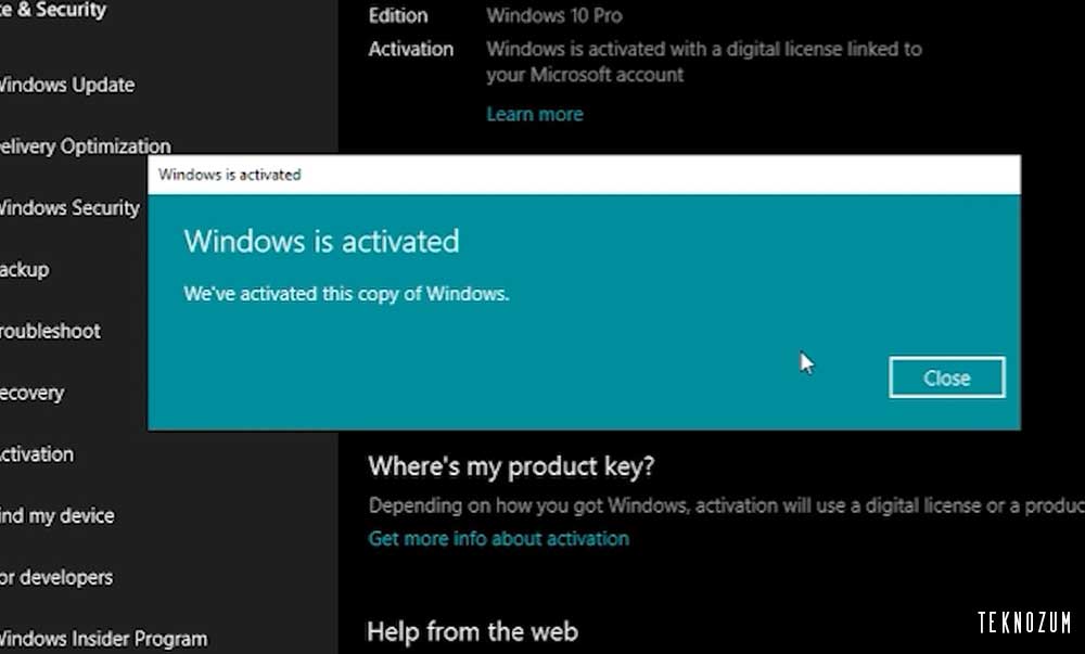 Kurulu Windows 10 Üzerinde Lisans Etkinleştirme